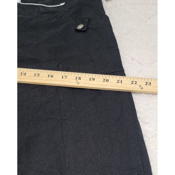 Jaded London Women Black Wide Leg Pants Flat Front‎ Double Button Waist Size W36 - Picture 8 of 10